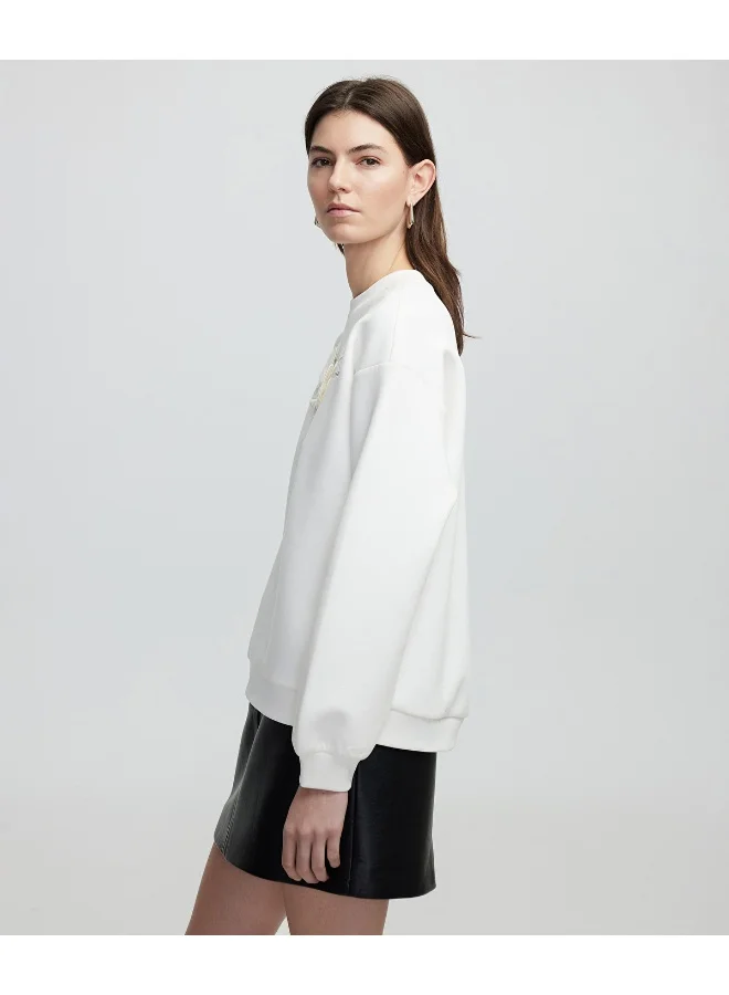 إبيكيول Flower Applique Sweatshirt