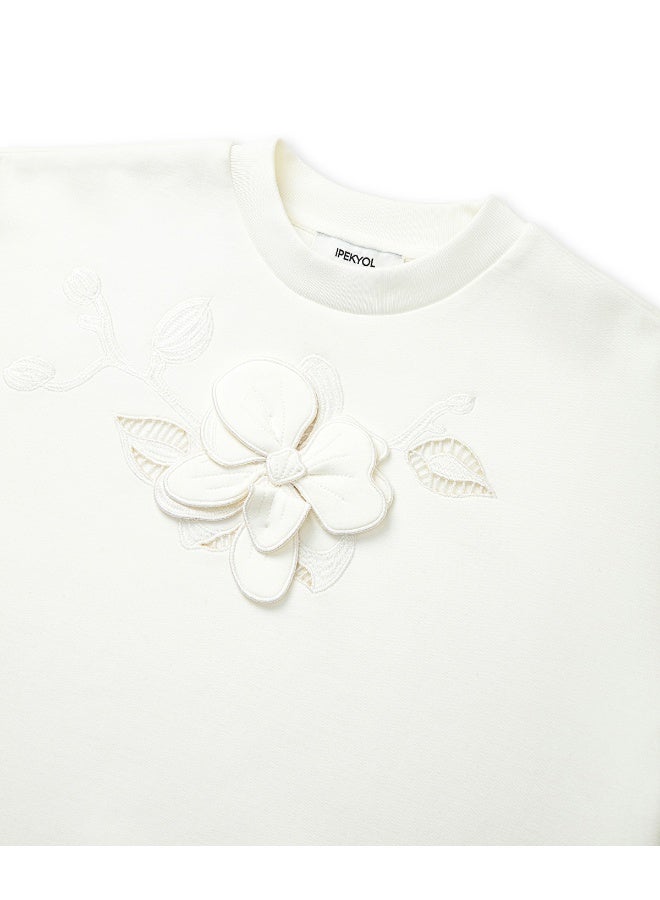 Ipekyol Flower Applique Sweatshirt  - Image 4