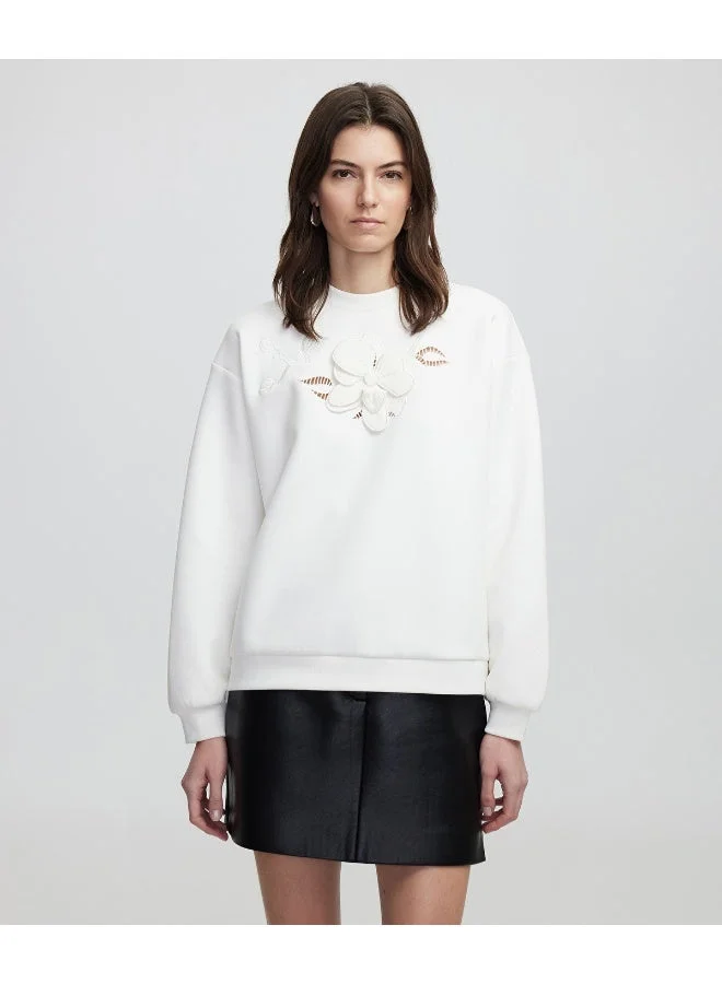 Ipekyol Flower Applique Sweatshirt
