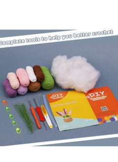 OASIS-TH Crochet Kit for Beginners, Lavender Crochet Kit Beginner Crochet Starter Kit for Complete Beginners Adults Crocheting Knitting Kit with Step-by-Step Video  - Image 4