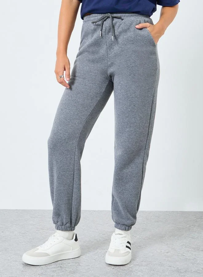 Take Two Take Two Women Grey Elastic Cuffed Joggers