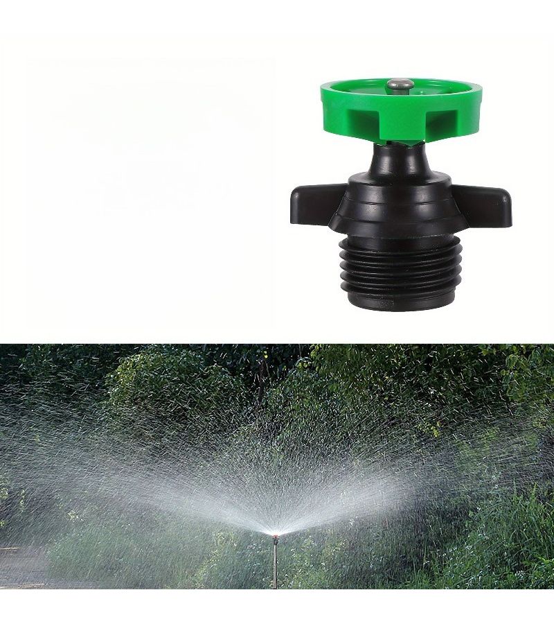 Green 360 Rotating Sprinkler Set 2 Piece 12 Inch Male Thread Automatic Irrigation - Image 3