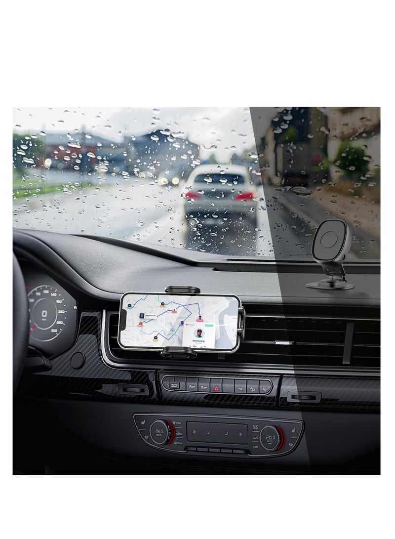 Wireless Car Charger, 15W Qi Fast Charging Auto Clamping Car Charger Phone Holder Mount, Touch Control Air Vent Cell Phone Holder for iPhone 15/14/13, Samsung S23/S22, Pixel 7, etc