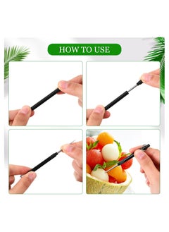 Generic Metal Portable Reusable Toothpicks Black Teeth Picks Versatile Fruit Picker Cocktail Travel Picnic  - Image 5