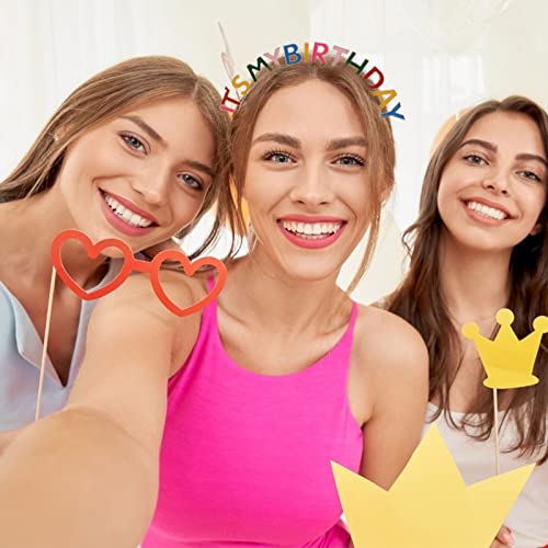 CIEHER Birthday Crown Birthday Headband, Rainbow It's My Birthday Headband, Happy Birthday Headband for Women, Birthday Girl Headband, Birthday Tiara Happy Birthday Decorations, Great Gifts - Image 2