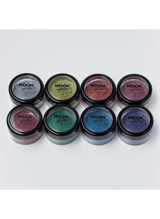 Moon Glitter غبار اللمعان الفائق الكلاسيكي من مون غليتر - 100% لمعان تجميلي للوجه والجسم والأظافر والشعر والشفتين - 5 جرام - ذهبي - Image 1