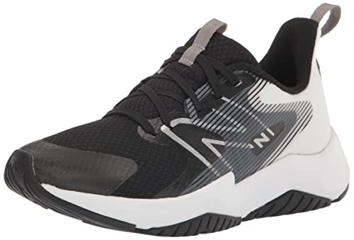 New Balance Unisex Child Rave V2 Lace-up Running Shoe, Black/White, 5 Big Kid US - Image 1