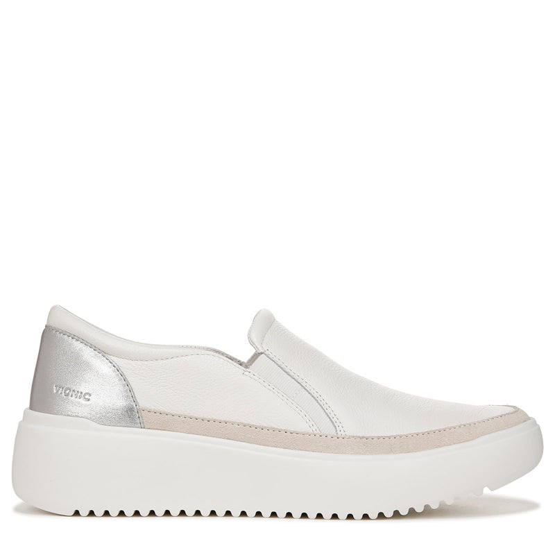 Vionic Womens Kearny Sneaker White Leather 10 M - Image 3