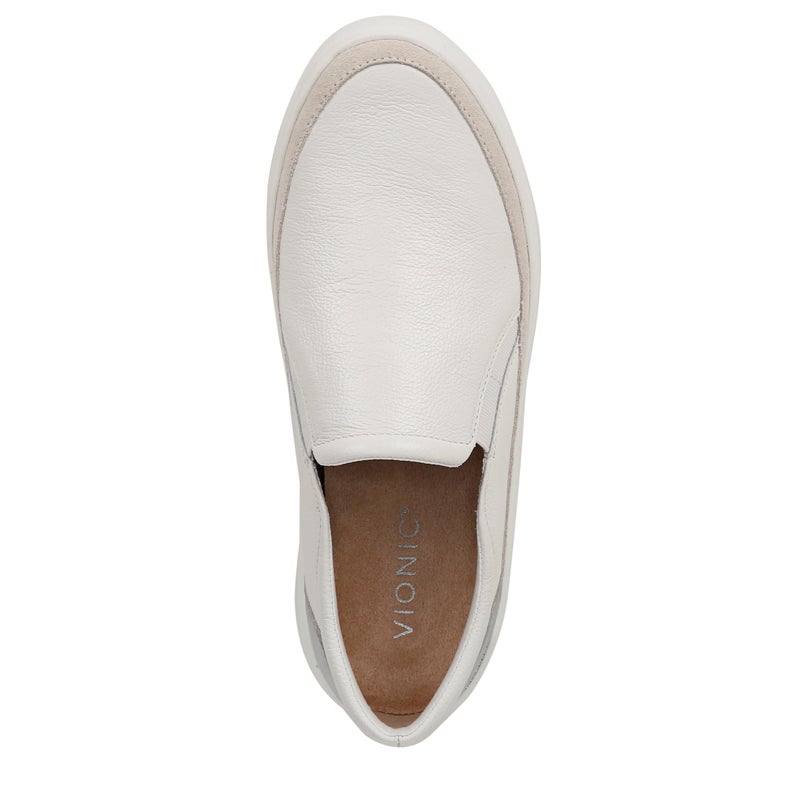 Vionic Womens Kearny Sneaker White Leather 10 M - Image 4