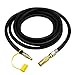 MENSI MENSI 12FT Low Pressure 1/4" Quick Connect Disconnect Plug RV Trailer Propane Extension Hose Hook Up Coleman RoapTrip  - Image 2