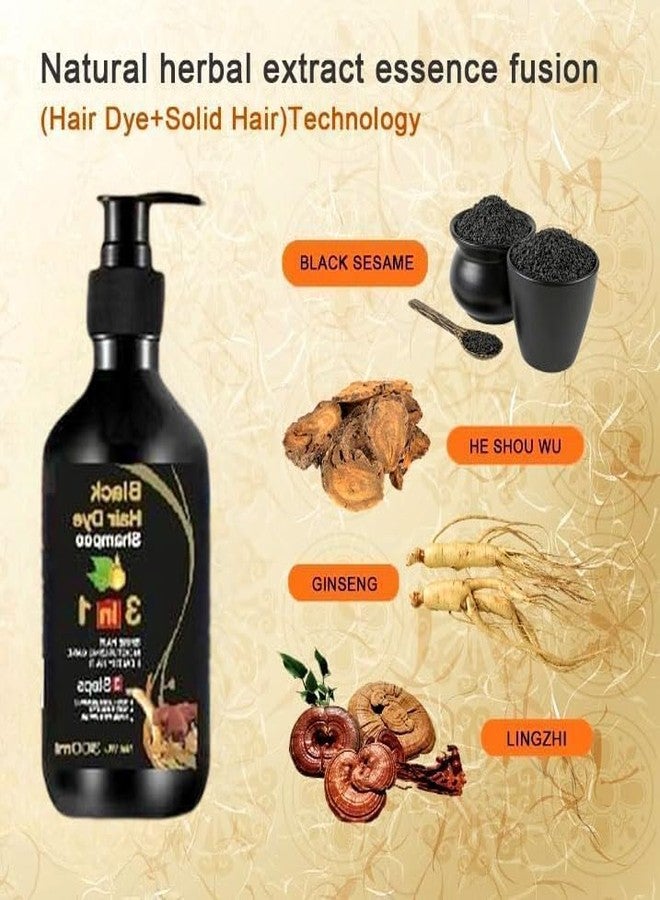 COMYTRICKS 3 in 1 Hair Dye Instant Black Hair Shampoo for Women & Men|Organic Shampoo Herbal 3 in 1 Hair Dye Instant Black Hair Shampoo for Women & Men (Pack of 1) - Image 3