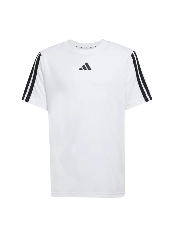 adidas Adidas J Tr-Es 3S Tee White T-Shirt (Short Sleeve) T-Shirts For Kids