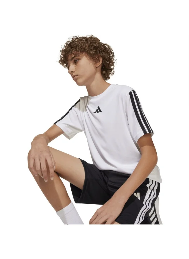 adidas تيشيرت أطفال أبيض بأكمام قصيرة