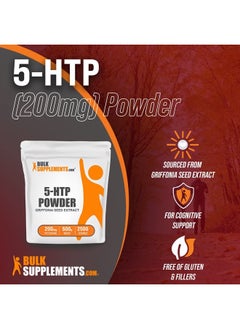 BULKSUPPLEMENTS.COM 5-HTP Powder - 5-Hydroxytryptophan - 5 HTP Supplement - 5-HTP 200mg - HTP5 Supplement - from Griffonia Seed Extract - 200mg per Serving, 2500 Servings (500 Grams - 1.1 lbs)  - Image 3