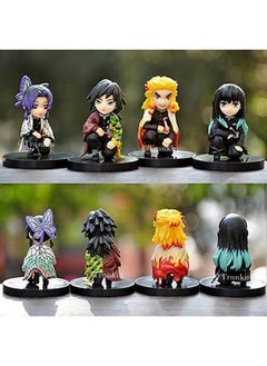 Trunkin Trunkin | Demon Slayer Hashira Set of 9 Action Figures | Rengoku Shinobu Tengen Giyu Mitsuri Gyomei Sanemi Muichiro Anime Figures | Toys Collectibles  - Image 2
