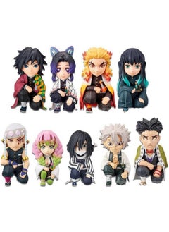 Trunkin Trunkin | Demon Slayer Hashira Set of 9 Action Figures | Rengoku Shinobu Tengen Giyu Mitsuri Gyomei Sanemi Muichiro Anime Figures | Toys Collectibles  - Image 1