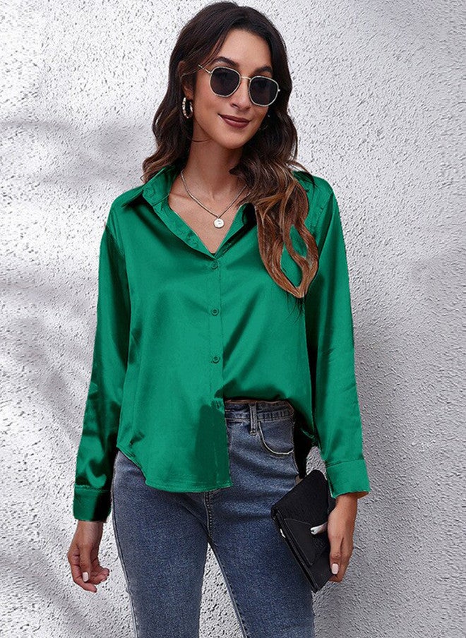 YUNIQEE قميص كاجوال أخضر للنساء - Image 5