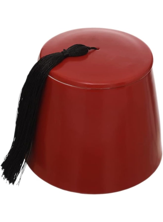 Zinnia Ramadan Dark Red Large Covered Tureen - Image 3