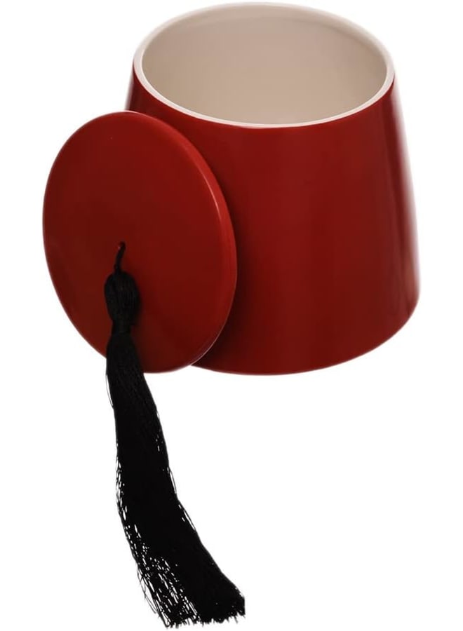 Zinnia Ramadan Dark Red Large Covered Tureen - Image 2