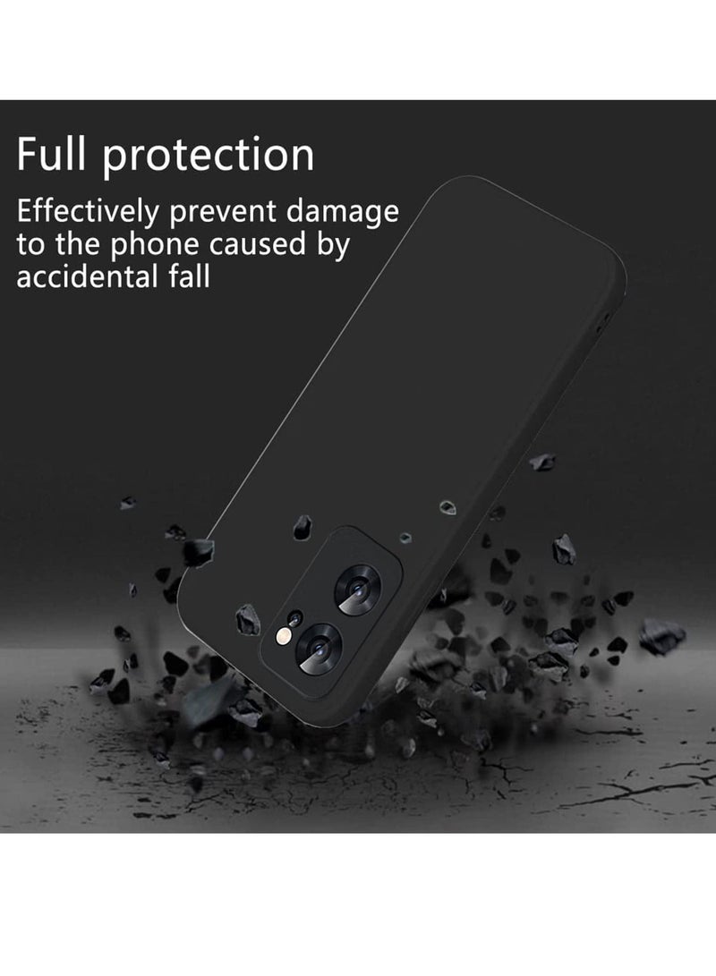 BORTONY Reno 7 Case Soft Liquid Silicone With Inside Microfiber Lining Camera Protective Back Cover - Image 3