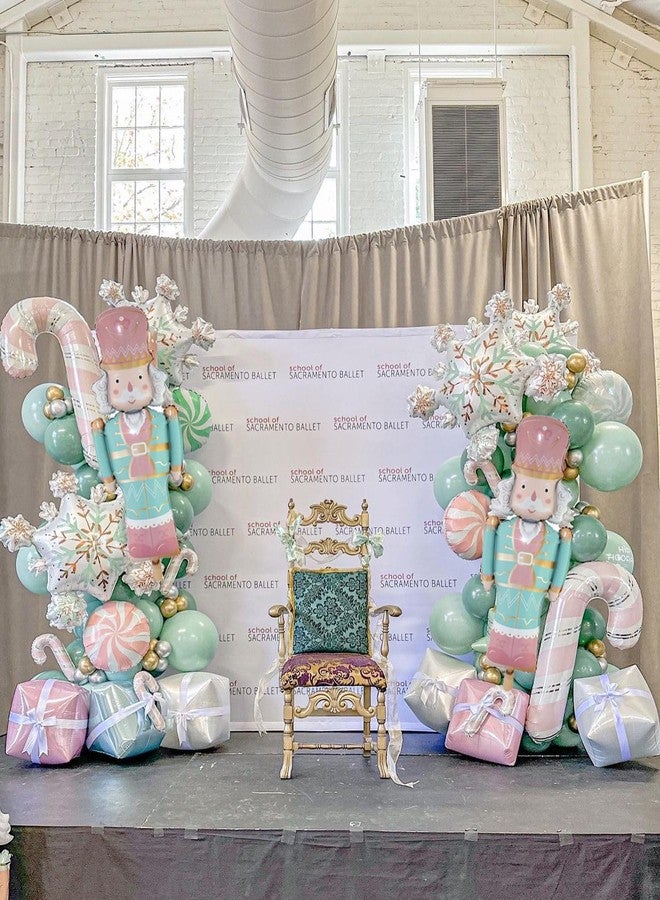 EASUTE Christmas Nutcracker Balloon Arch Garland Kit, 150PCS Nutcracker Christmas Decor Pink Green Pastel Candyland Colorful Xmas Decorations for Christmas New Year Winter Holiday Birthday Party - Image 3