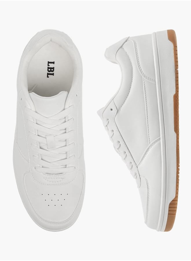 LBL by Shoexpress Men's Panelled Sneakers with Lace-Up Closure  - Image 2
