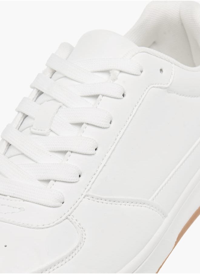 LBL by Shoexpress Men's Panelled Sneakers with Lace-Up Closure  - Image 4