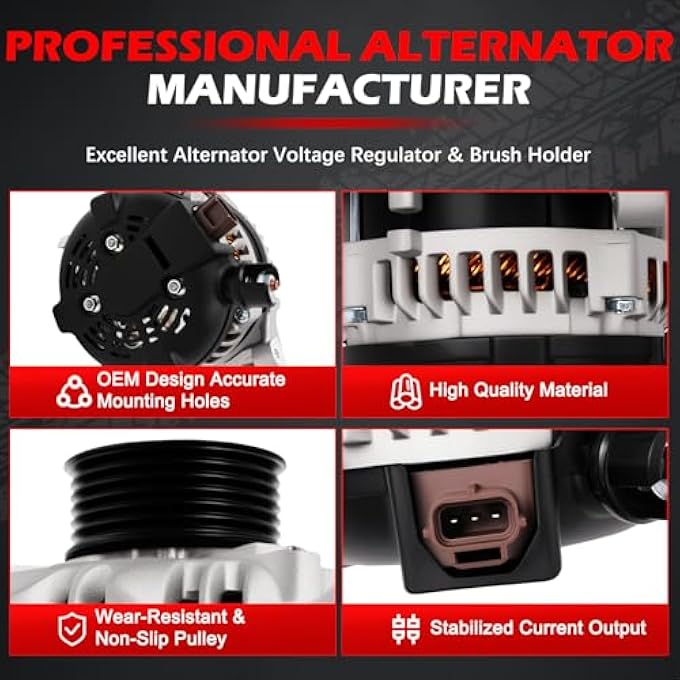 Autodevil Alternator 11292 150Amp 12V for 2009-2010 Expedition/F-150/Navigator 5.4L, 2009-2010 F-150 4.6L, Car Alternators OE 104210-5970 104210-1110 11292N - Image 5
