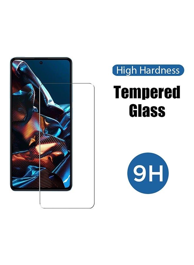 إكس ليفيل 3 قطع واقي شاشة Xiaomi POCO X5 Pro 5G / Redmi Note 12 Pro 5G، صلابة 9H عالية الدقة شفافة مقاومة للخدش ومضادة للسقوط - Image 4