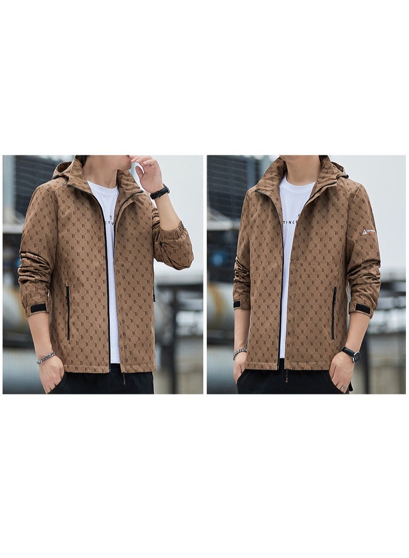 Fashionable Men's Windproof And Waterproof Outdoor Sports Hooded Jacket  - Image 2