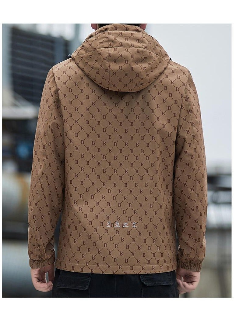 Fashionable Men's Windproof And Waterproof Outdoor Sports Hooded Jacket  - Image 3