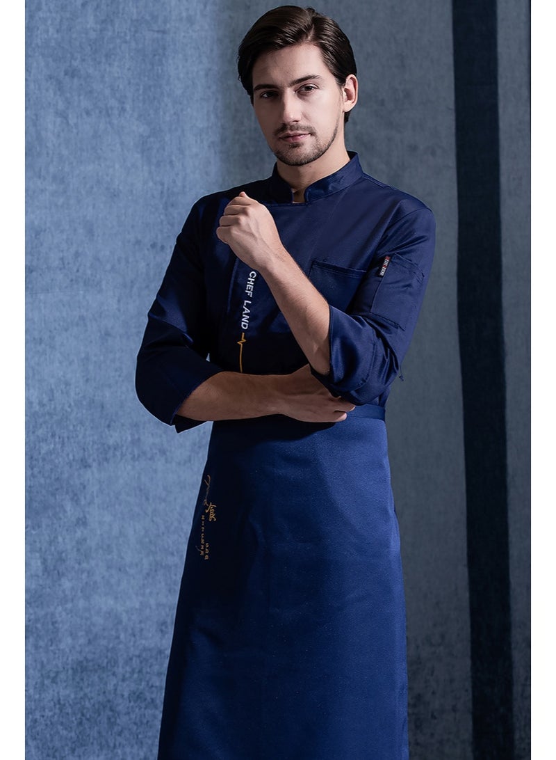 NIBEMINENT Kitchen Chef Uniform Chef Jackets Men Winter Work Clothes Works Jackets Cook Female Restaurant Clothes Workers Cook Clothes  - Image 1