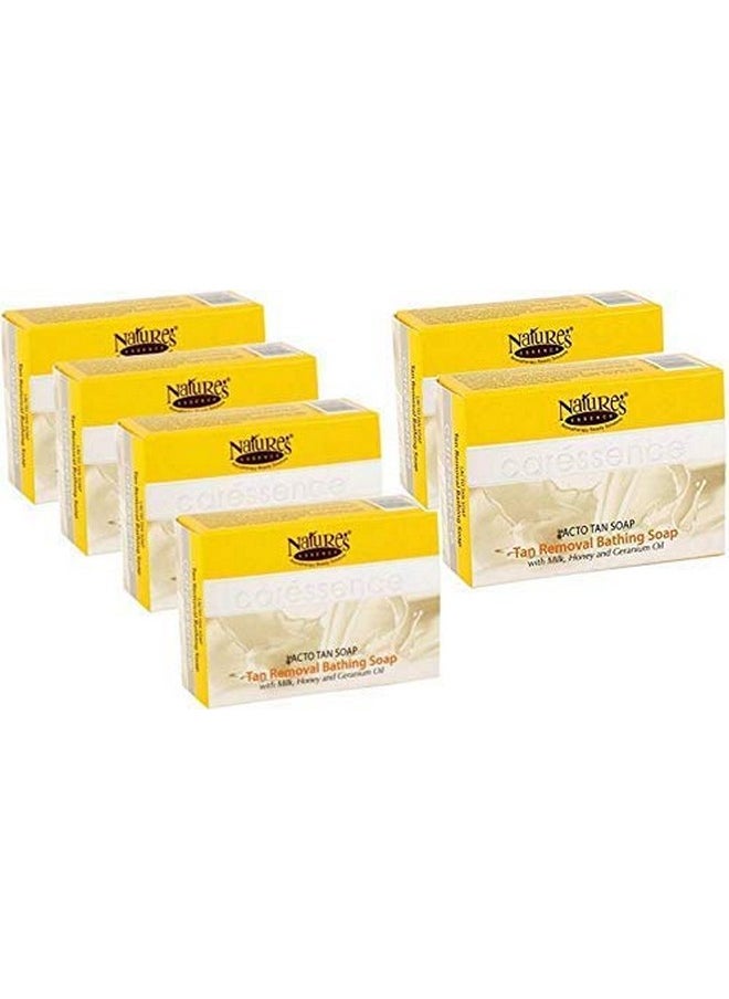 Nature's Essence Lacto Tan Clear Fairness Soap Pack Of 6 (450 G)  - Image 1