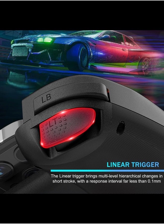 RGB - Wireless Controller for iPad/Tablet(10.2"), RGB Hall Effect Joystick with Linear Trigger, Vibration/6-Axis Gyro, Mobile Gaming Controller for iPhone/Android/PC/Switch/PS4/Xbox - Image 1