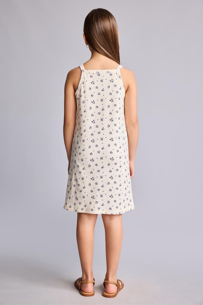 DeFacto Beige Girl Girl Sleeveless Cotton Dress Casual - Image 5
