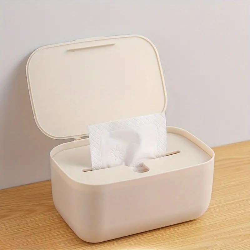 ONPRIX Onprix Tissue Wipes Holder Dispenser Box Baby Wipes Dispenser Case | Design for Fresh Wipes | Durable & Baby-Safe | Large Capacity, Dustproof, Lightweight, Refillable Container, Non-Slip Base, Multi - Image 1