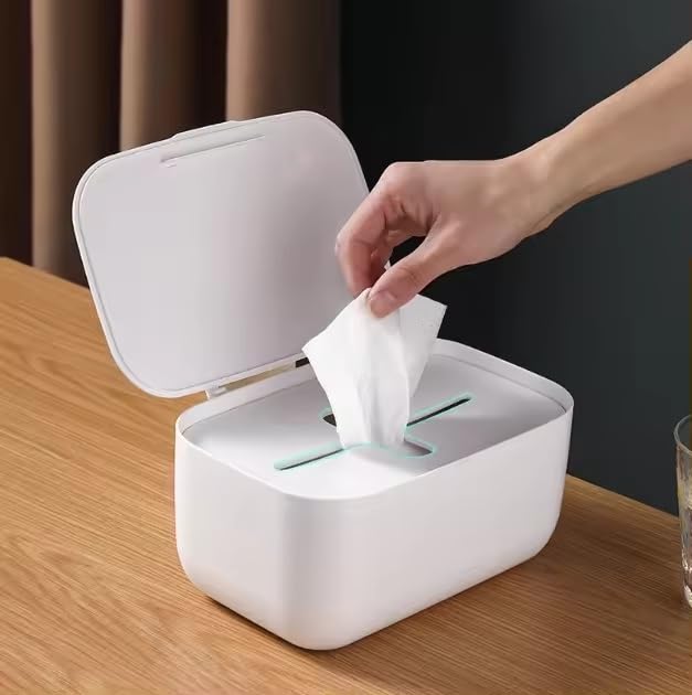 ONPRIX Onprix Tissue Wipes Holder Dispenser Box Baby Wipes Dispenser Case | Design for Fresh Wipes | Durable & Baby-Safe | Large Capacity, Dustproof, Lightweight, Refillable Container, Non-Slip Base, Multi - Image 4