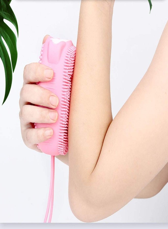 KIDINGTON Silicone Bubble Bath Quick Foaming Scrubbing Soft Rubbing Massage Body Cleaner Brush for Shower Bathroom, Random Color - Image 3