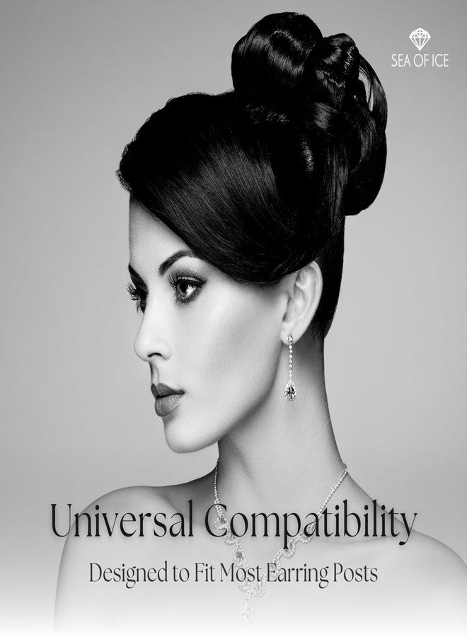 Sea of Ice 12 Pcs/ 6 Pairs Rose Gold Flashed Silver Butterfly Earring Backs Replacement for Stud Earrings Accessories DIY Tools, 5x4x3mm - Image 4