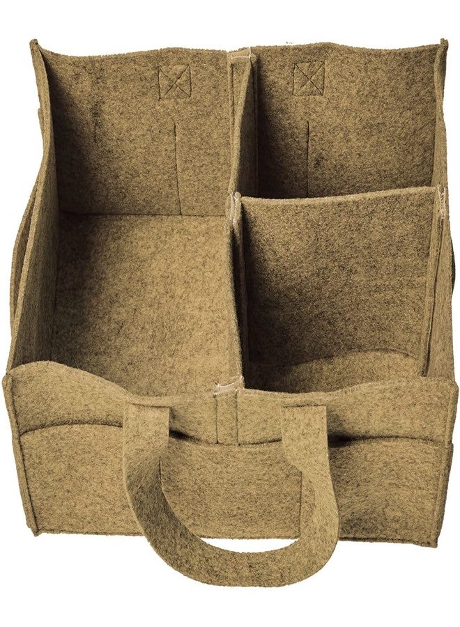 SYUTAM Diaper Caddy Bag for Smart Mothers Baby Diaper Caddy Organizers Baby Wipes Felt Storage, Nursery, Foldable, Portable and Liteweight (Beige) - Image 2