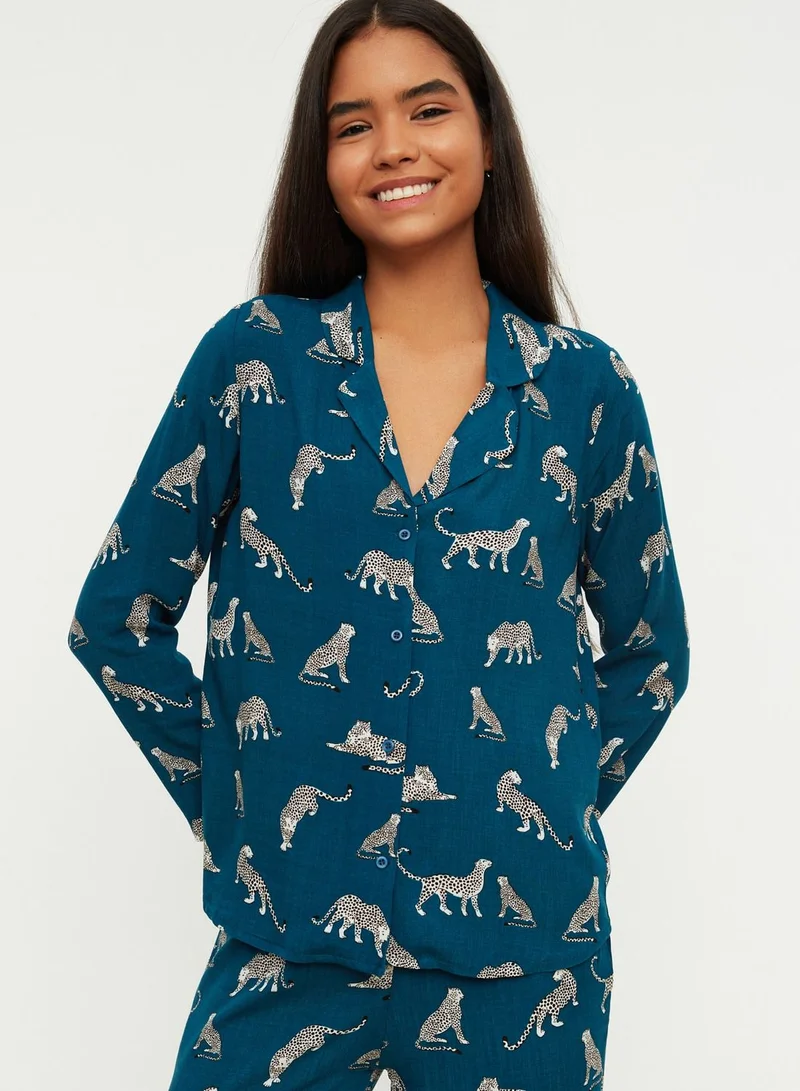 trendyol Animal Print Pyjama Set
