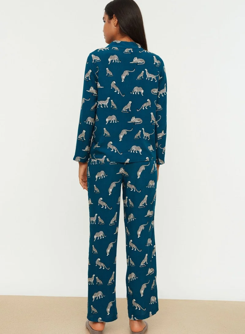 trendyol Animal Print Pyjama Set