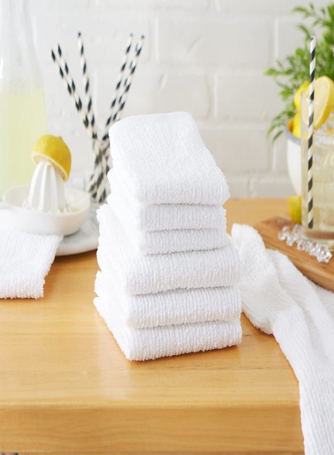 ديي مجموعة من 8 قطع من مناشف المطبخ DII Kitchen Bar Mop، مقاس 16 × 19 بوصة، وقطع قماش للتنظيف مقاس 12 × 12 بوصة - أبيض - Image 3