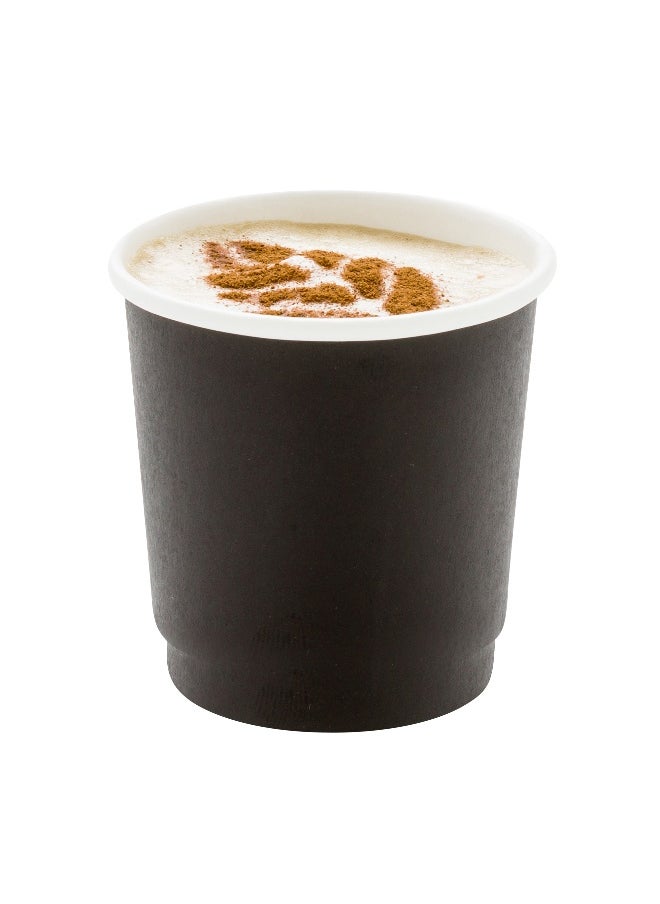 Restaurantware Restaurantware 4 Ounce Disposable Cups, Pack of 500 Double Wall Hot Cups – Lids Sold Separately, Featuring a Black Paper Insulated Design, Ideal for Serving Coffee, Hot Chocolate, Tea, and More  - Image 2