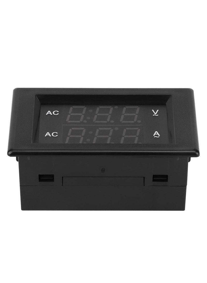 DROK DROK Volt Amp Meter, AC 500V 100A Digital Voltmeter Ammeter Panel, 0.39 Inches LED 2in1 Multimeter, 2-Wire Voltage Amperage Tester Gauge with Current Transformer  - Image 5