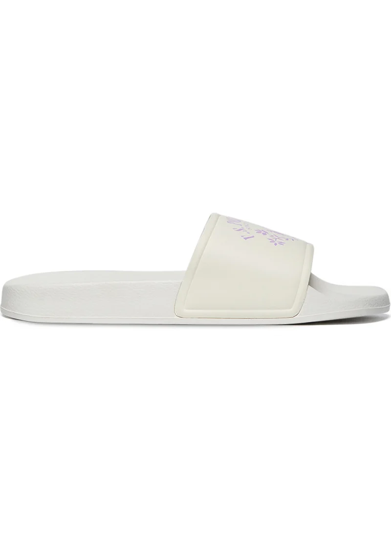 U.S. Polo Assn. Women's White Signature Slides – Effortless Style Meets Ultimate Relaxation!