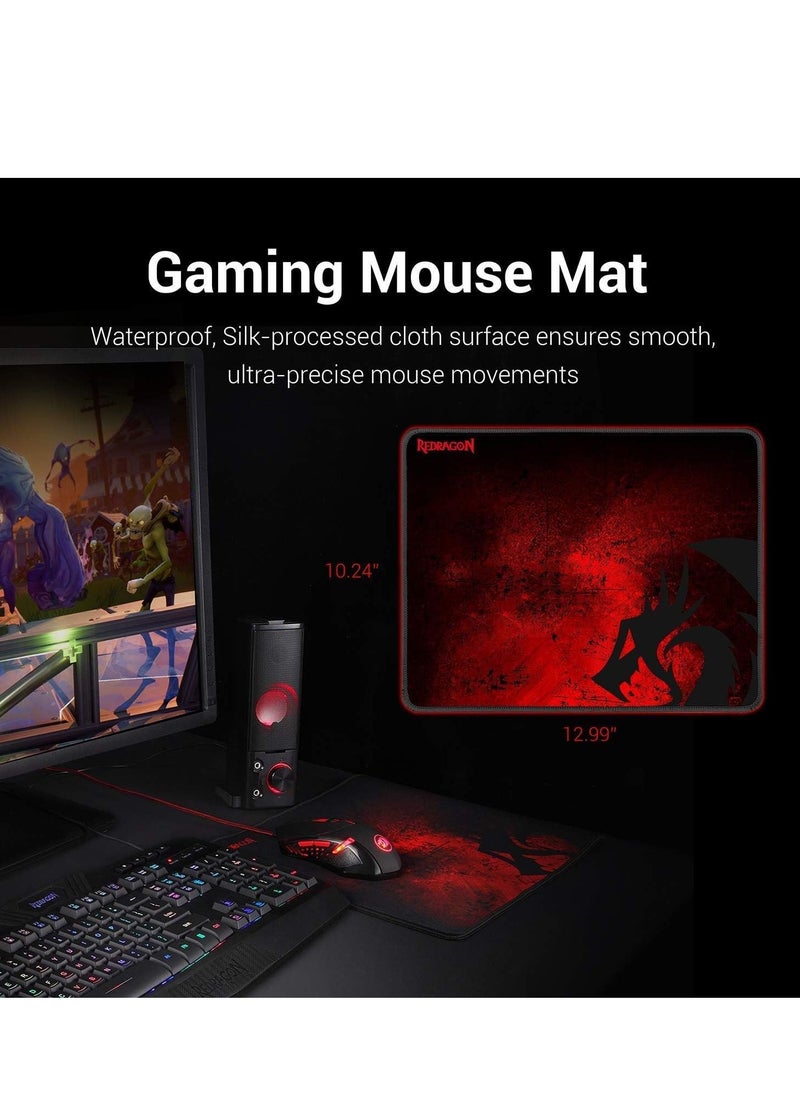 REDRAGON - Redragon S101 Wired RGB Backlit Gaming Keyboard and Mouse, Gaming Mouse Pad, Gaming Headset Combo All in 1 PC Gamer Bundle for Windows PC – (Black) - Image 1