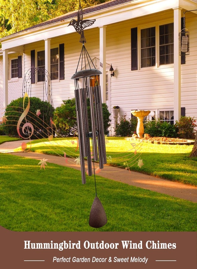 Doopeer Wind Chimes, 37" Hummingbird Wind Chimes for Outside Garden Patio Yard Decor, Hummingbird Gifts for Mom Women Grandma Wife, Deep Tone Windchimes for Christmas, Mother's Day, Birthday - Image 3