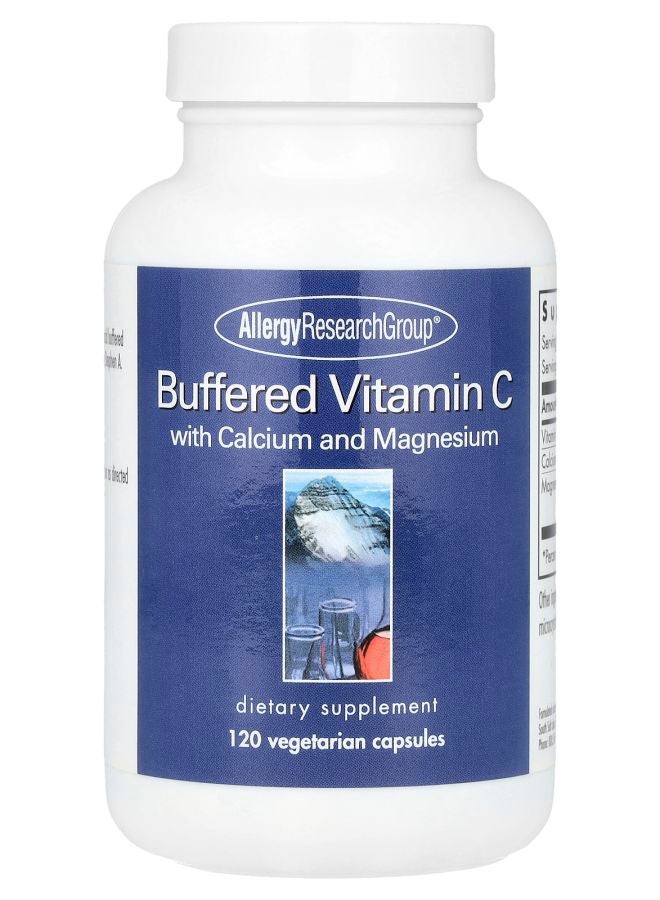 Allergy Research Group Buffered Vitamin C with Calcium and Magnesium 120 Vegetarian Capsules