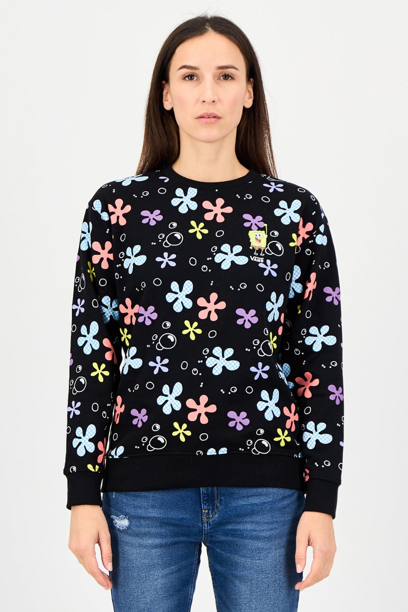 VANS Women Sportswear Fit Long Sleeve Outdoor Sweatshirt, Multicolor - Image 1